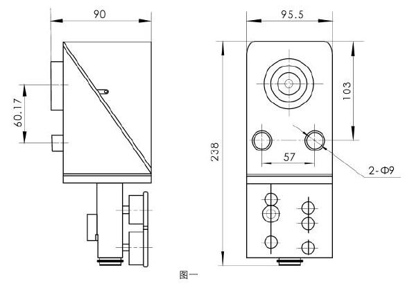 4600型氣動(dòng)閥門定位器外形尺寸