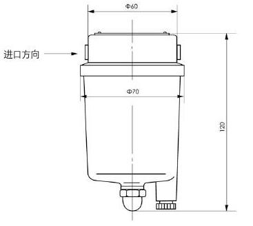 QFG-1005空氣過濾器外形尺寸